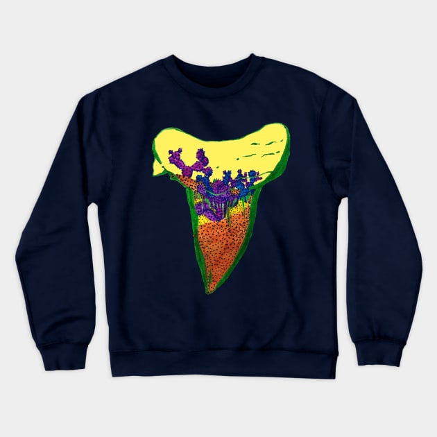 Shark Tooth Terrarium 6 Crewneck Sweatshirt by RaLiz